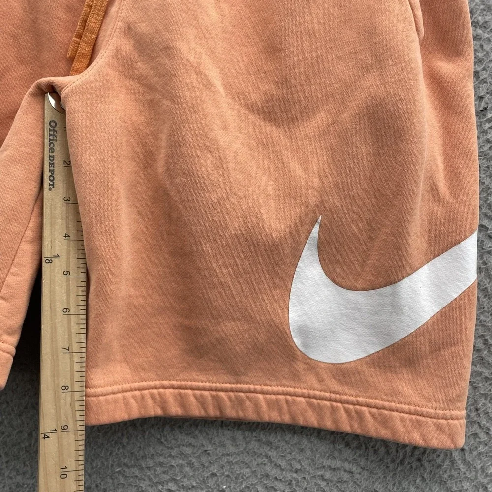 Nike Club‎ Fleece Shorts Men's Small Orange Streetwear Sportswear Outdoors Skate